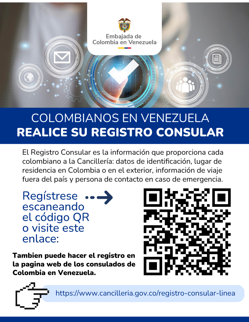 Colombianos en Venezuela realicen su registro consular